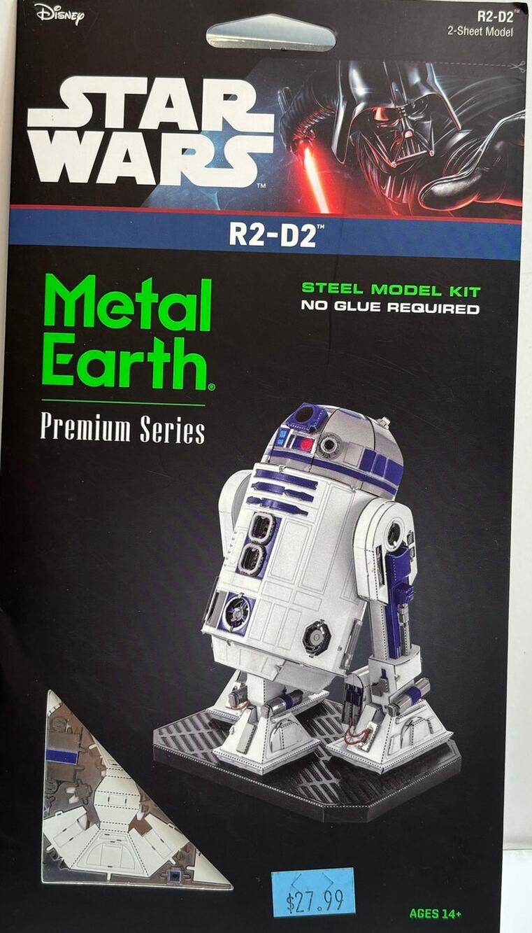 Metal Earth Star Wars R2-D2 Premium Steel Model Kit New Sealed